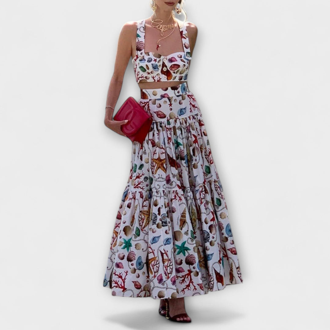 Sorcha – Elegant Two-Piece Set with Skirt