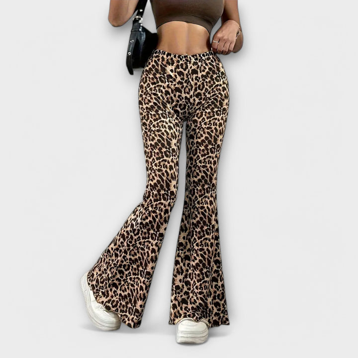 Leopard print trousers