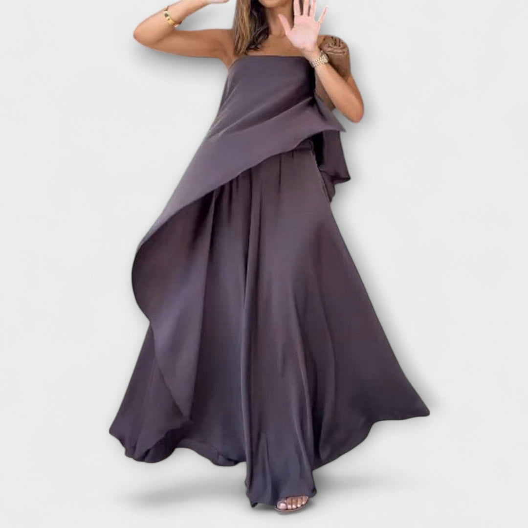 Rikke – Elegant Strapless Top and Skirt
