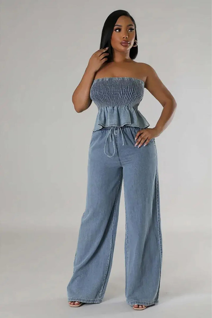 FIONA – STYLISH TWO-PIECE DENIM SET