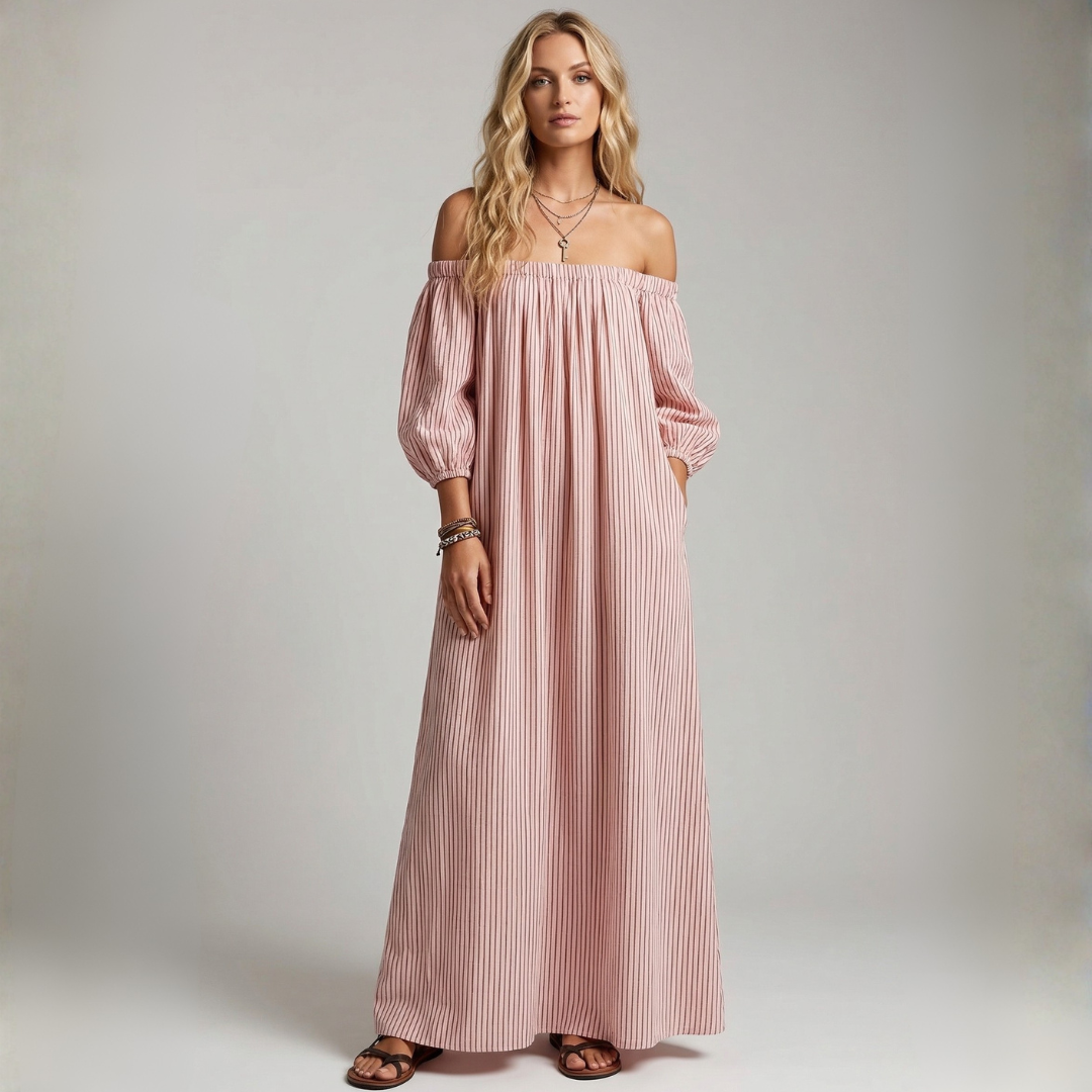 Órla - Maxi Dress in Linen and Cotton