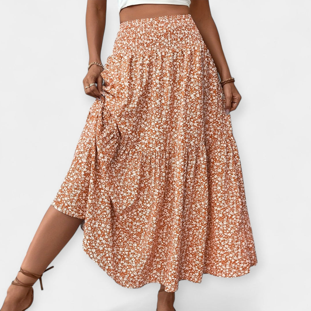 Floral Print Skirt
