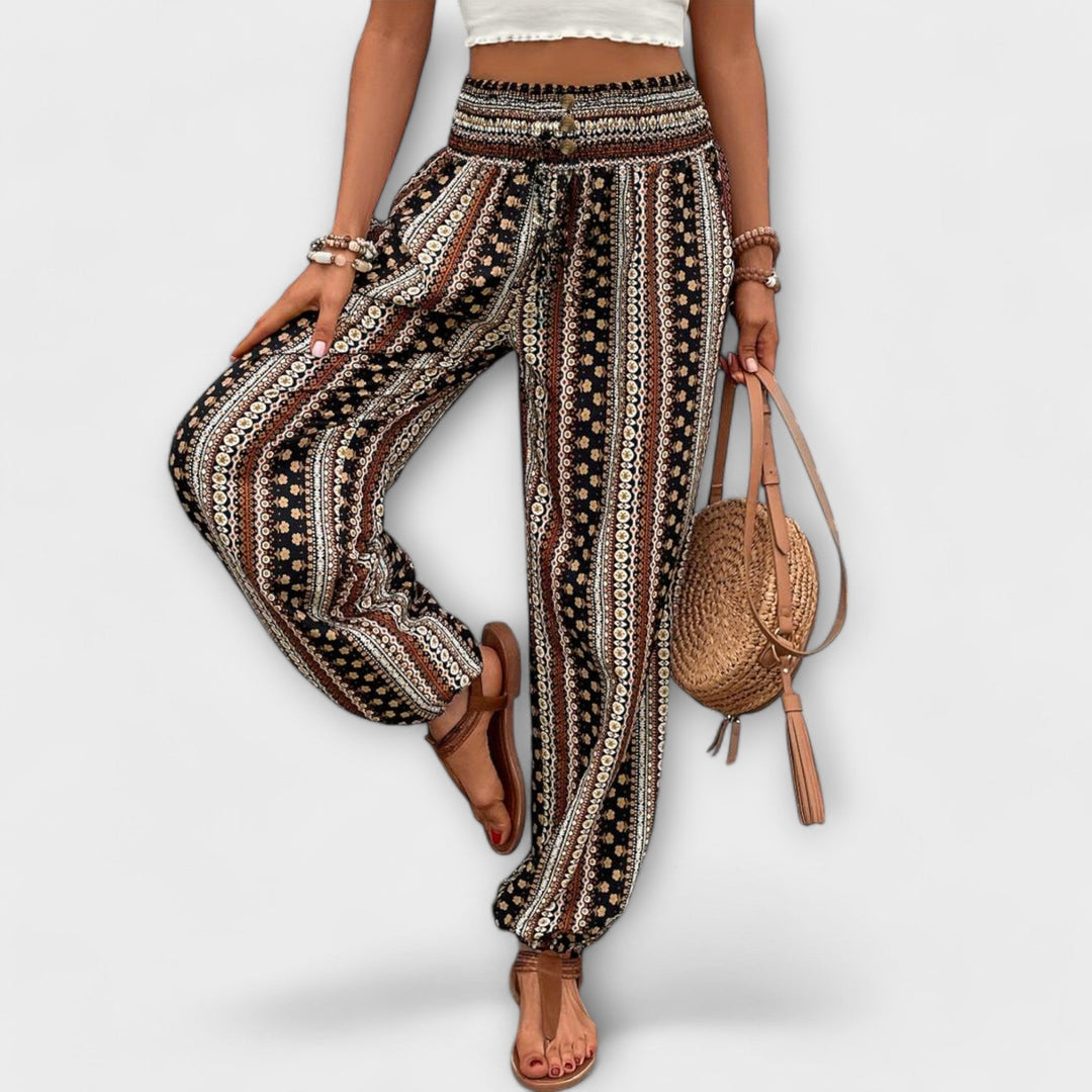 Caoimhe - Trousers with an Ethnic Pattern