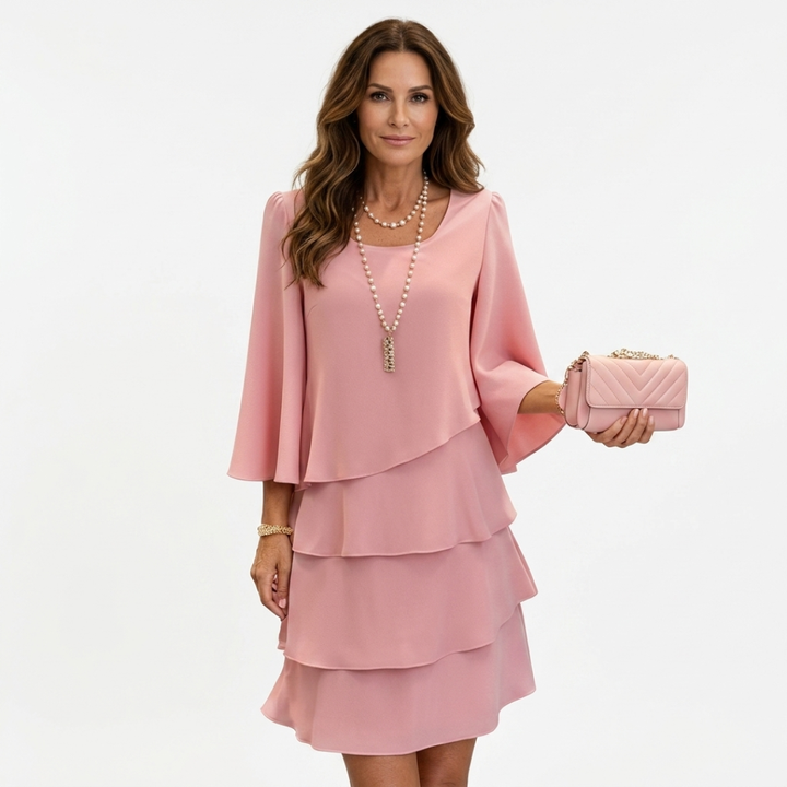 Cathrine - Elegant stribet kjole
