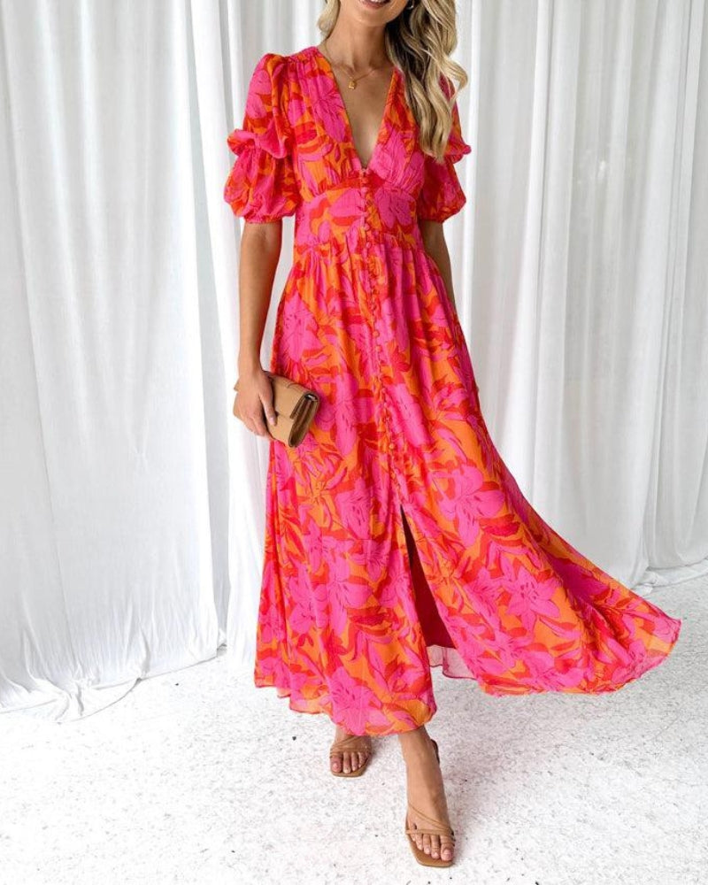 Maxi Dress Órla | Tropical Glow