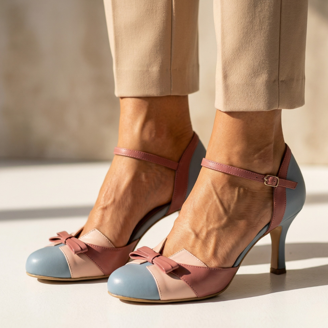 Aoife - Comfortable Leather Shoes with Heel