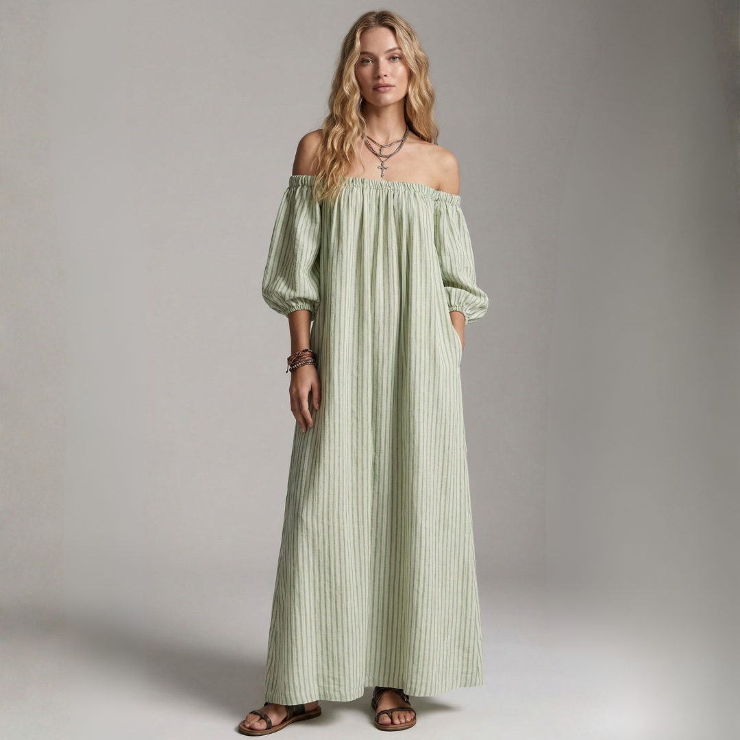 Órla - Maxi Dress in Linen and Cotton