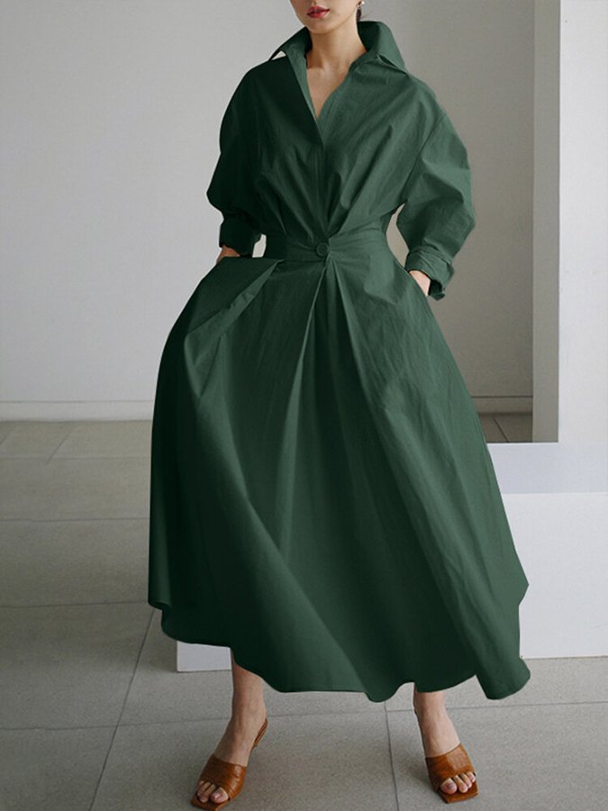 SOLVEJ | Elegant lang kjole til en tidløs og raffineret stil