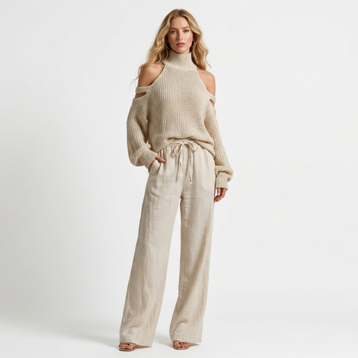 Brigid - Two-Piece Dress with Bare Shoulder