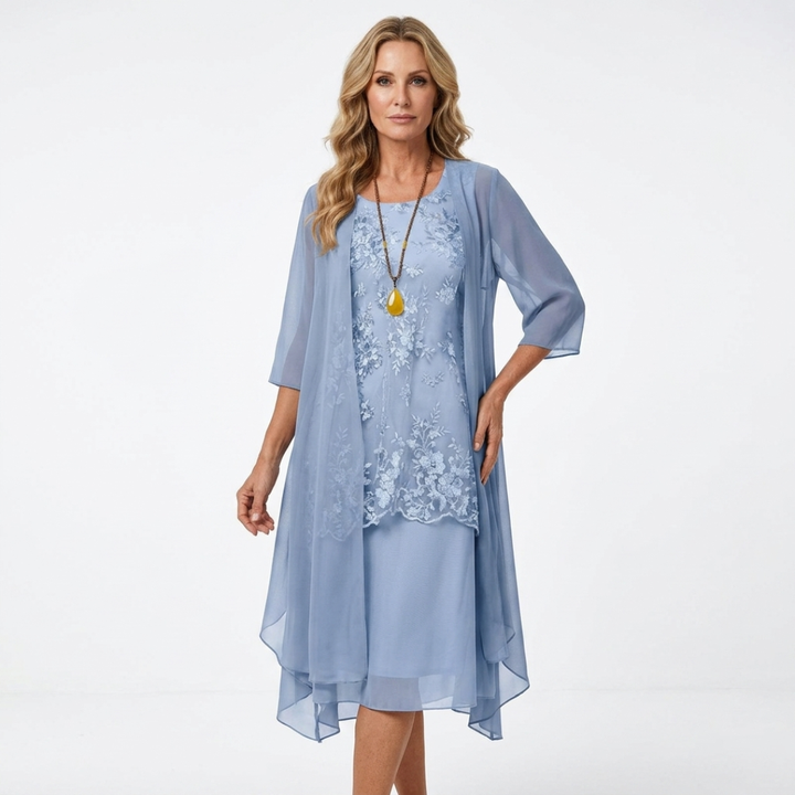 Sadhbh - Two-Piece Chiffon Dress