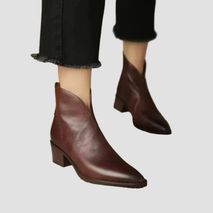 Deirdre - Elegant Ankle Boots with a Low Heel