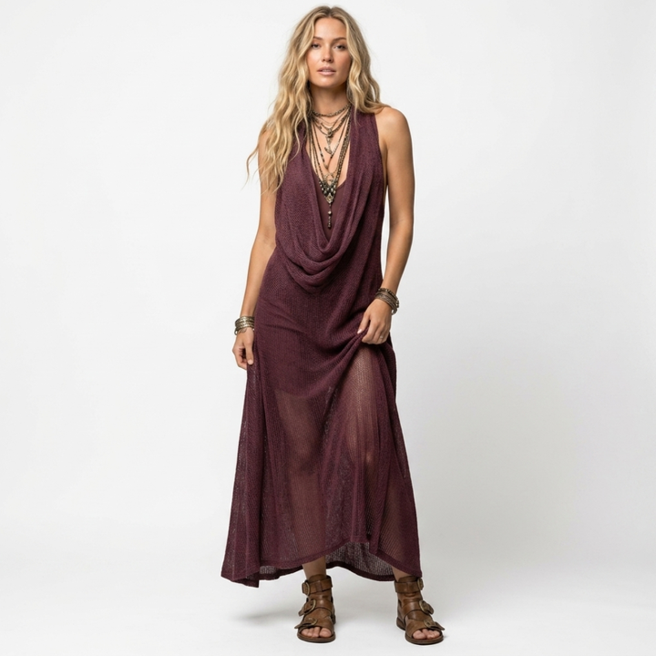 Emma - Elegant Bohemian Maxi Dress