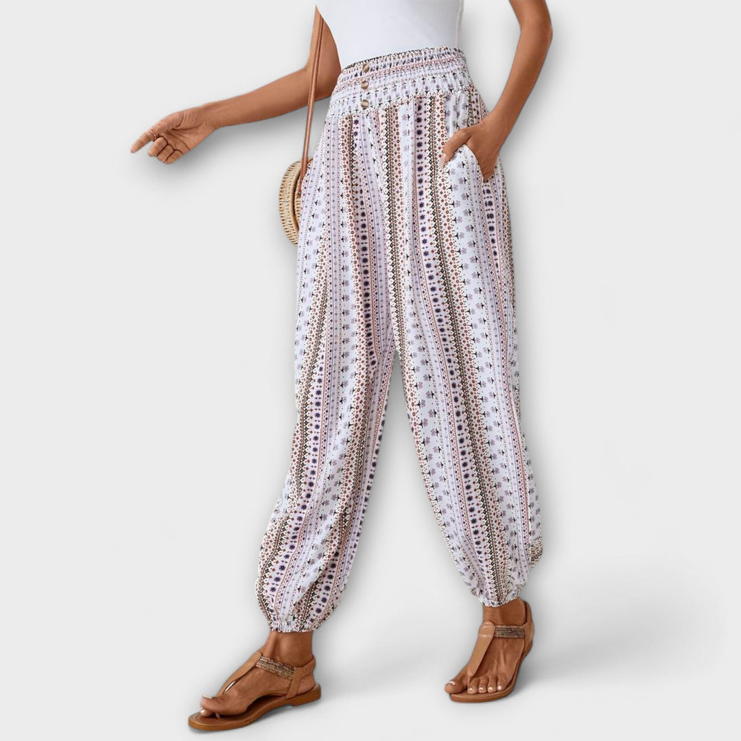 Caoimhe - Trousers with an Ethnic Pattern