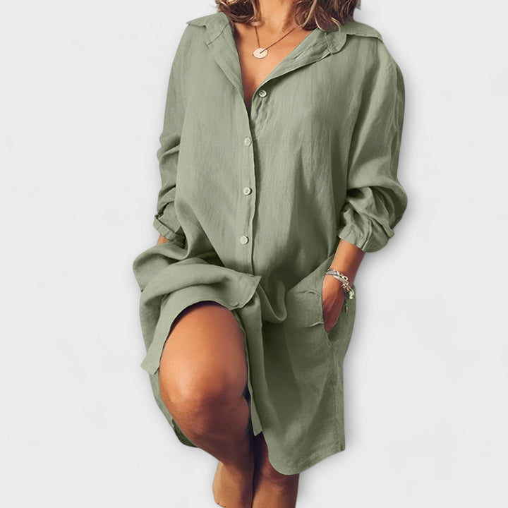 Light Linen Blouse for Everyday Wear