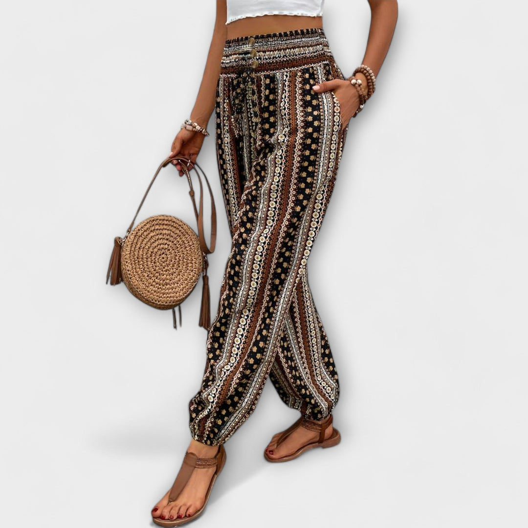 Caoimhe - Trousers with an Ethnic Pattern