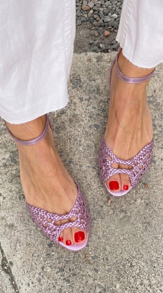 Isolde | Golden Braided Sandals