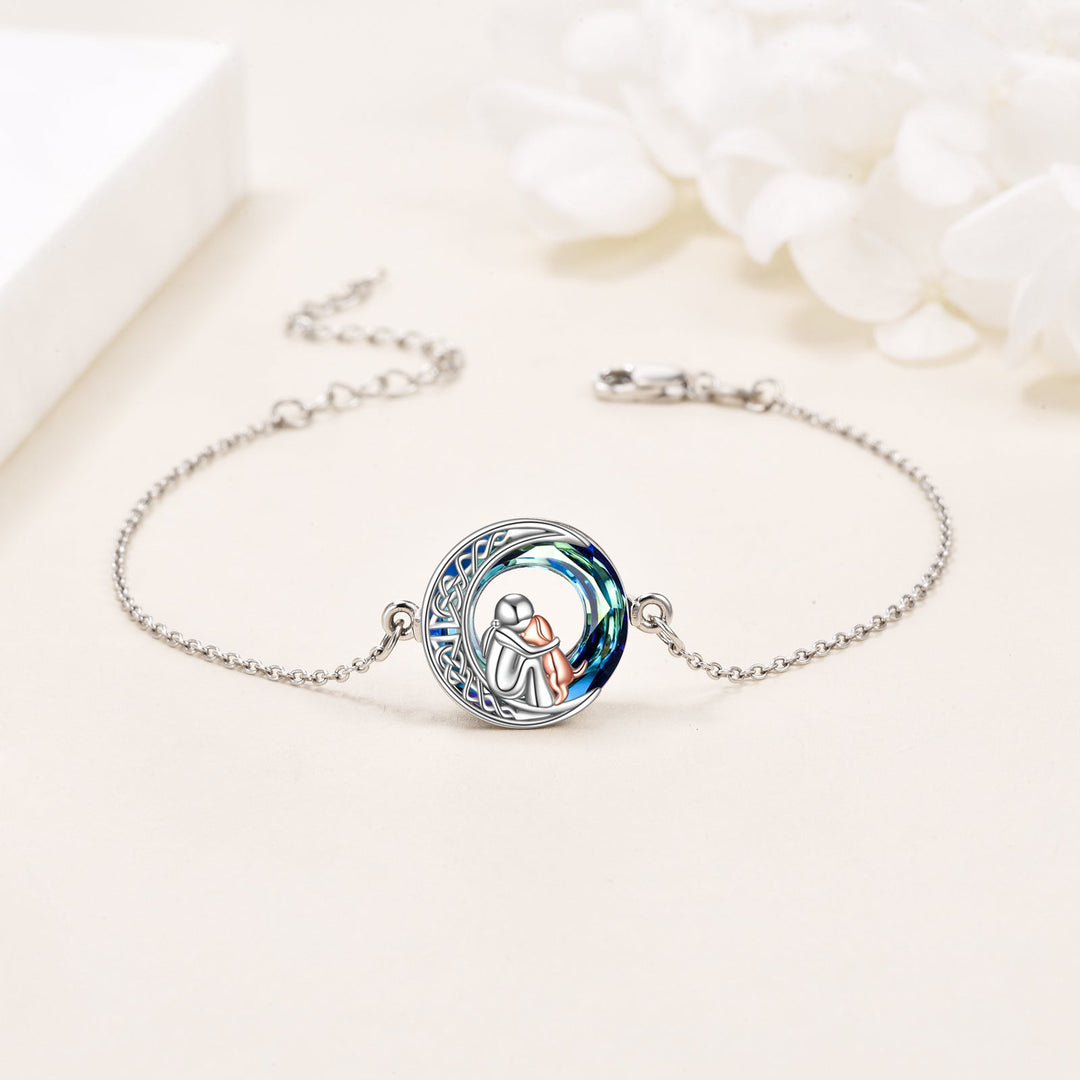 Adjustable Bracelet with Dog Pendant in 925 Silver