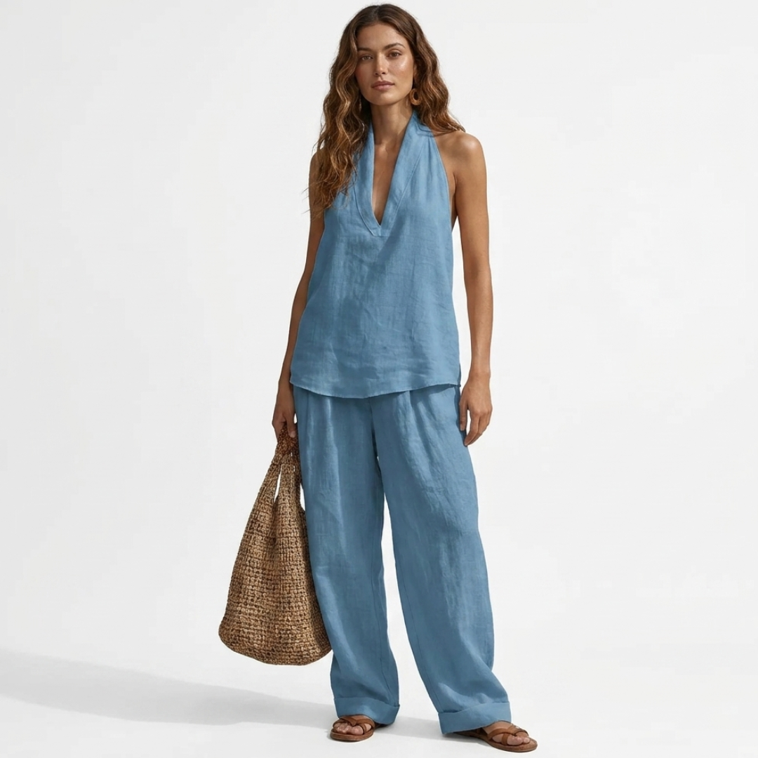 Eabha – Two-Piece Set with V-Neck