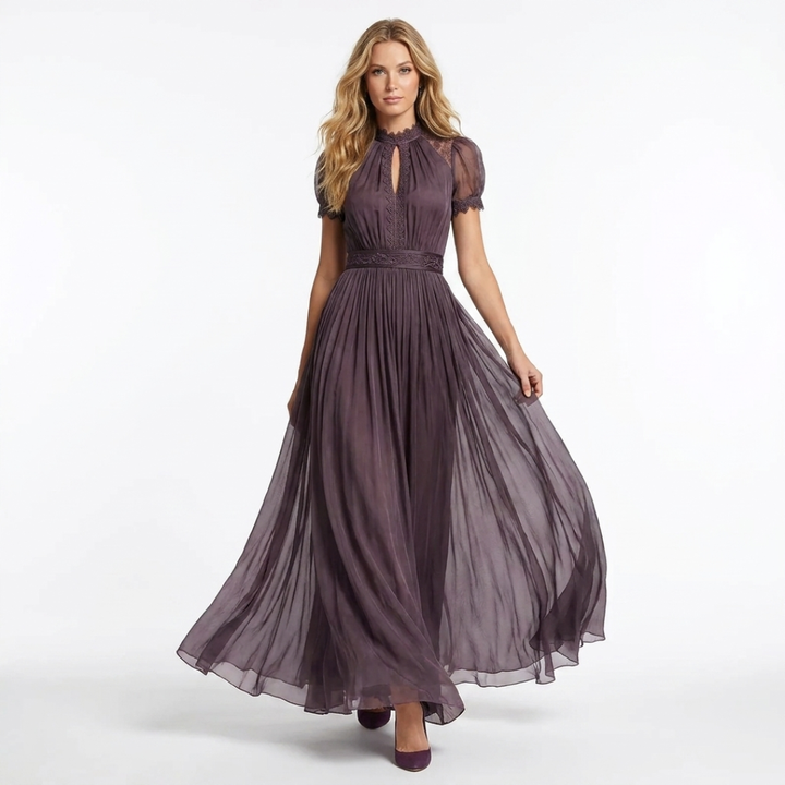 Sinéad - Long Dress with Deep Neckline