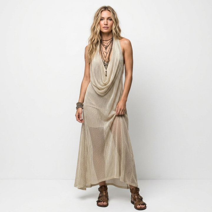Emma - Elegant Bohemian Maxi Dress