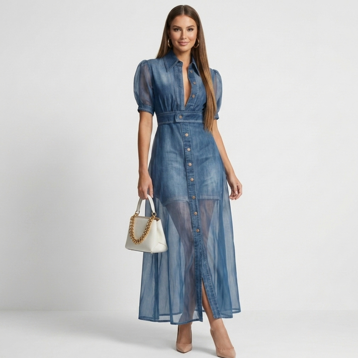 Agnete - Denim Style Dress