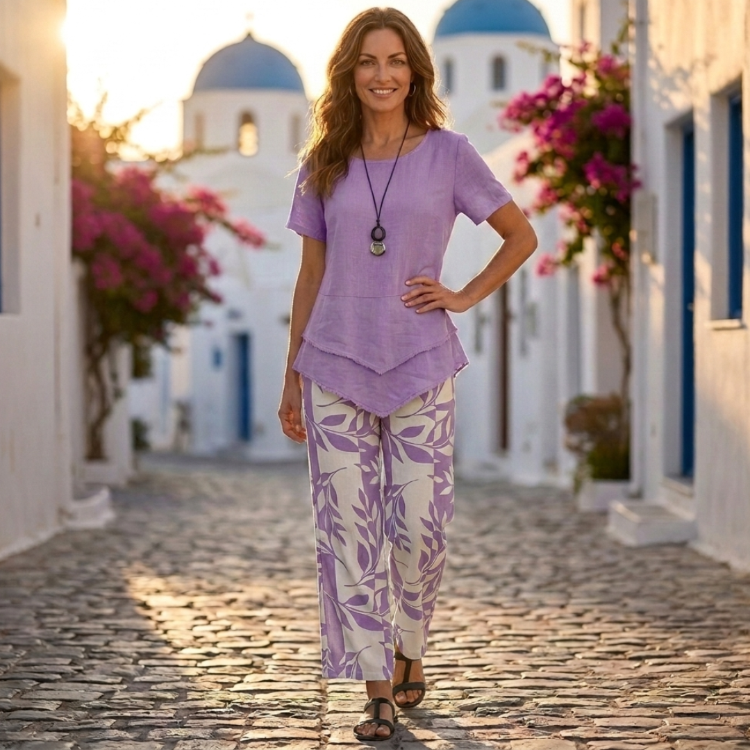 Sinead - Set with Matching Blouse and Trousers