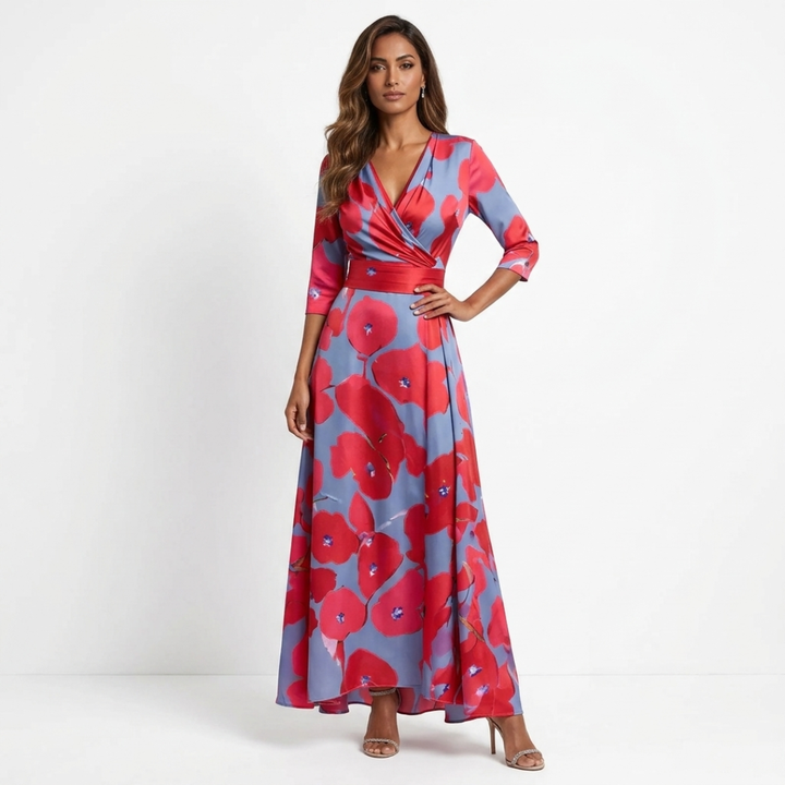 Aoife - Elegant Floral Maxi Dress
