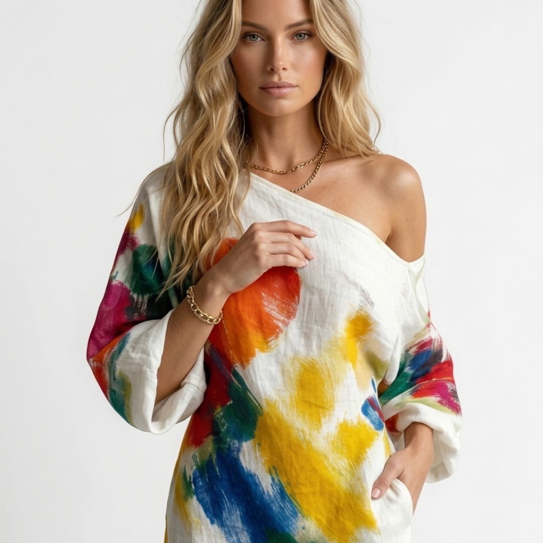 Órla - Artistic One-Shoulder Dress