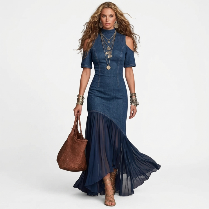 Solvej - Long denim dress