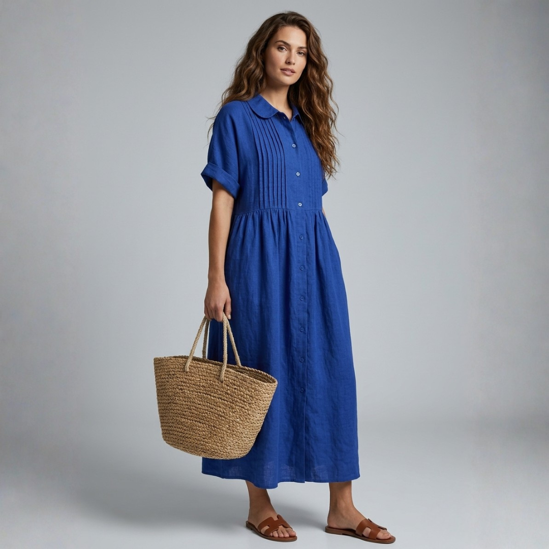 Róisín - Shirt Dress in Light Cotton