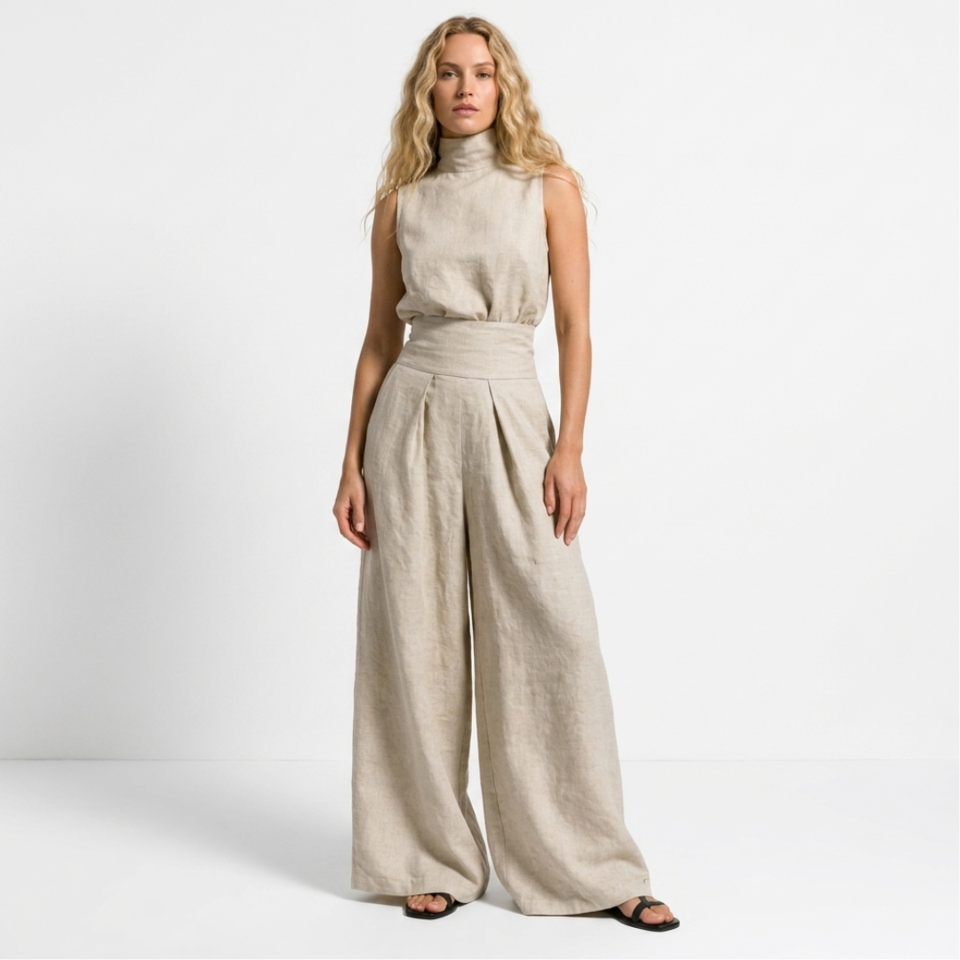 Rosalina - Sleeveless blouse set