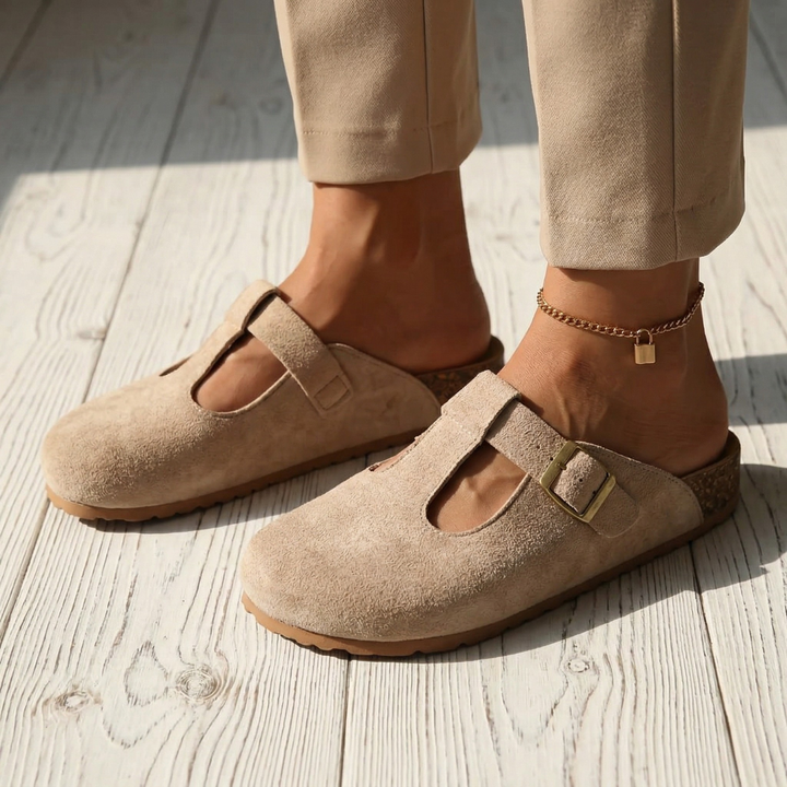 Siobhán - Comfortable Clogs with Minimalist Buckle