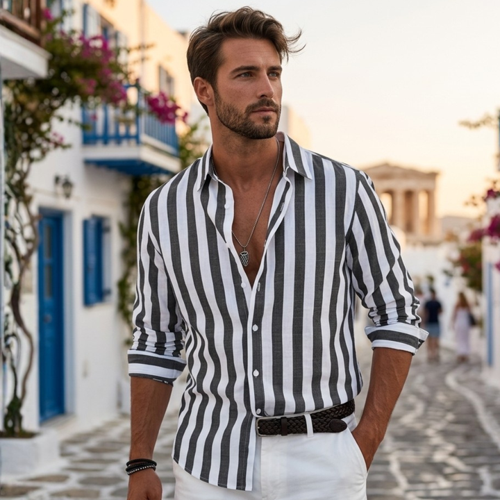 Seán - Striped Shirt