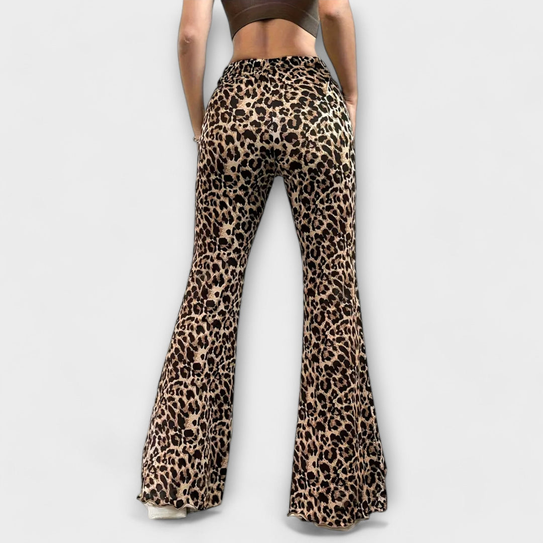 Leopard print trousers