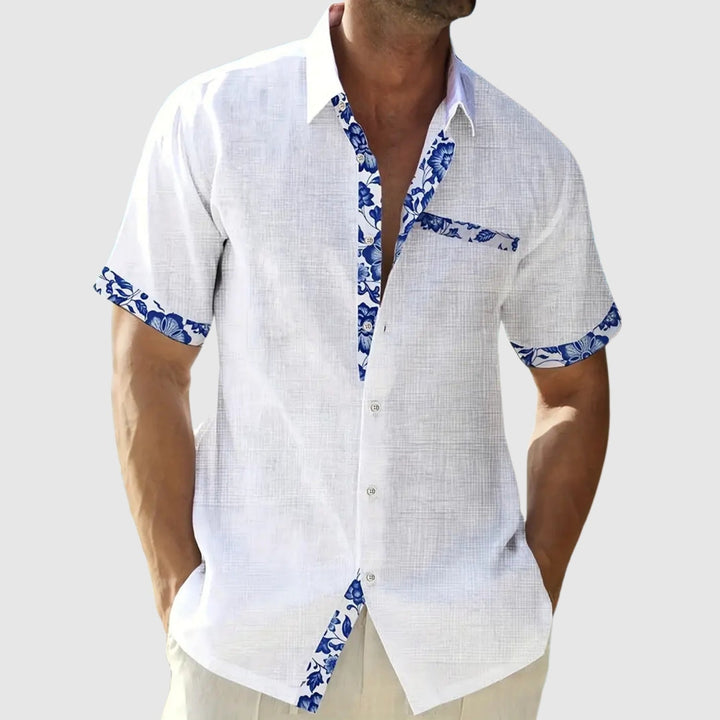 Henrik - Short-sleeved shirt with contrast details
