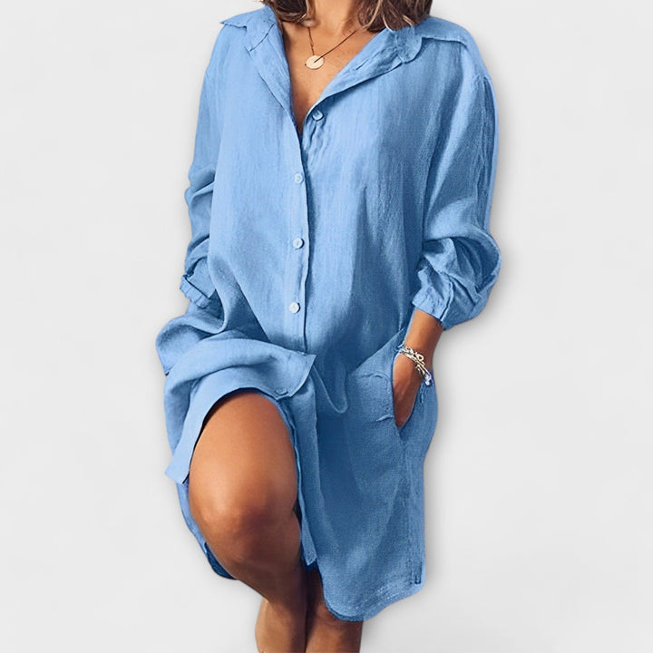 Light Linen Blouse for Everyday Wear
