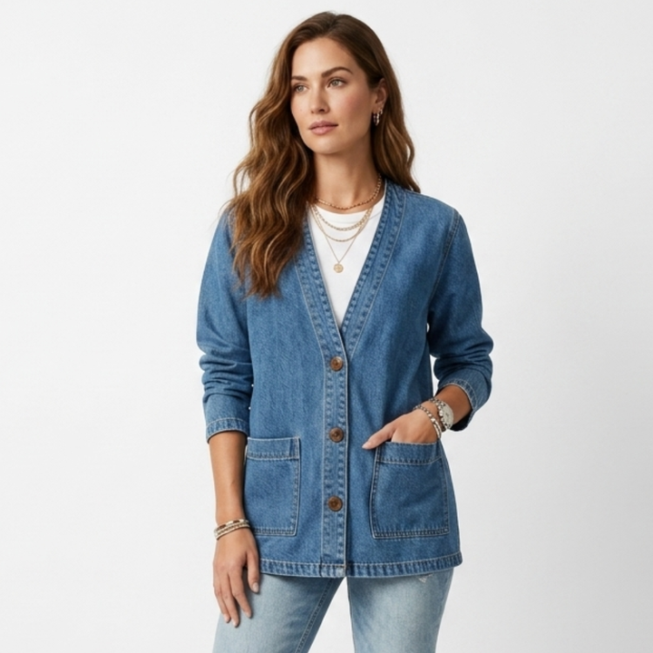 Róisín - Coat with V-Neck