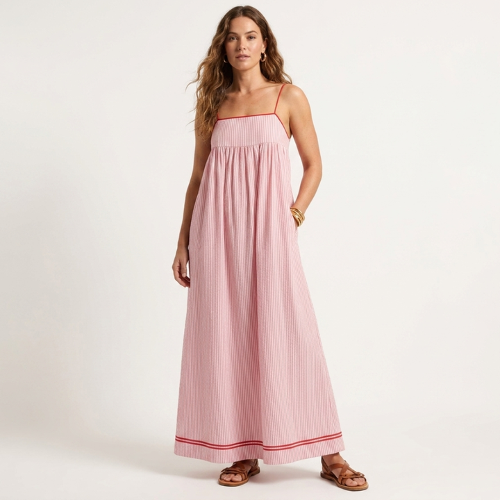 Gráinne - Striped Maxi Dress