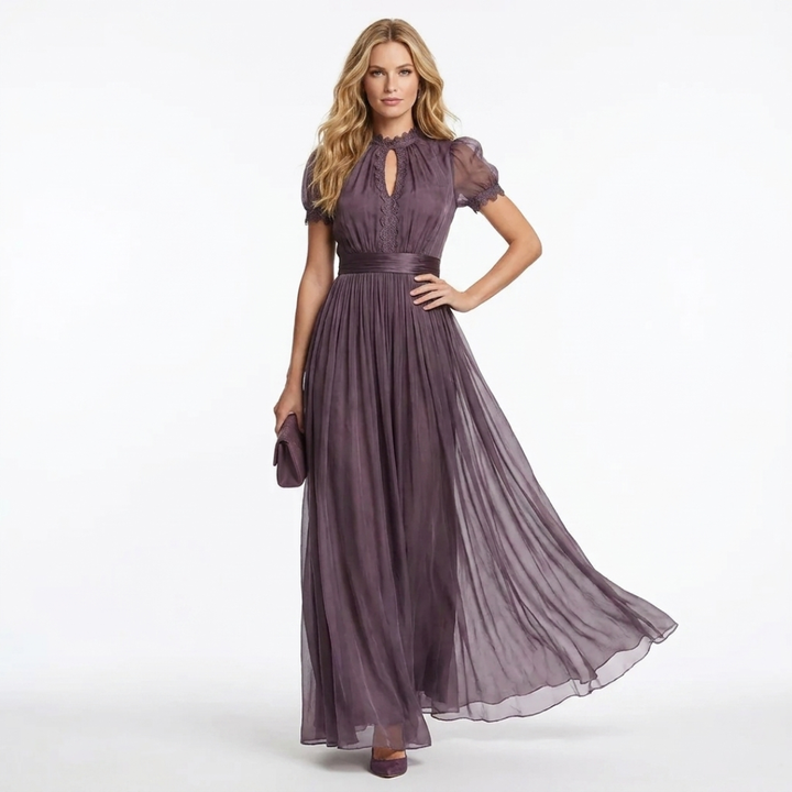 Sinéad - Long Dress with Deep Neckline