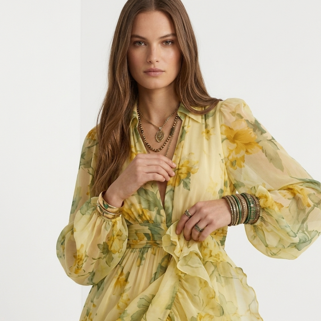 Caoimhe - Oversized Floral Dress