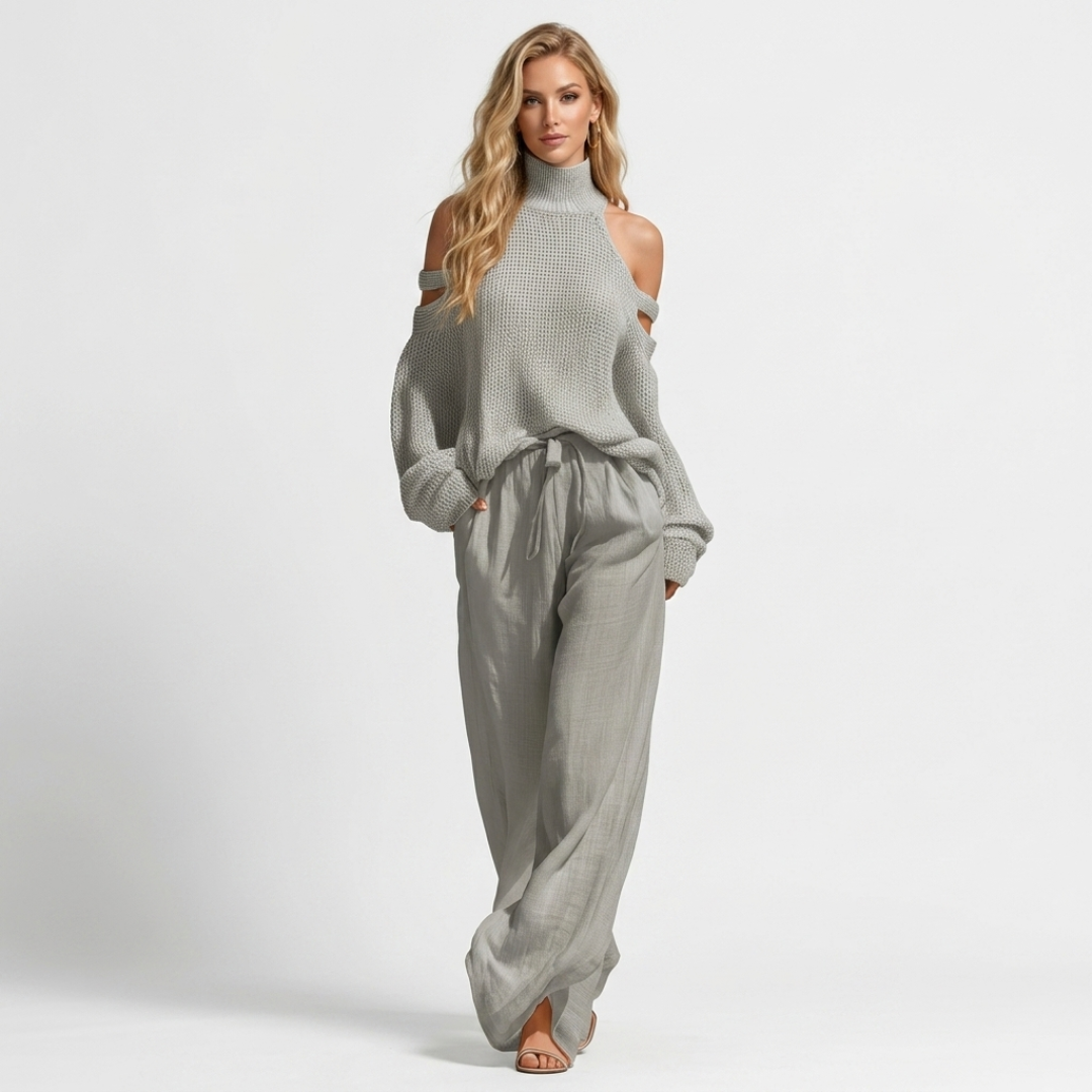 Brigid - Two-Piece Dress with Bare Shoulder