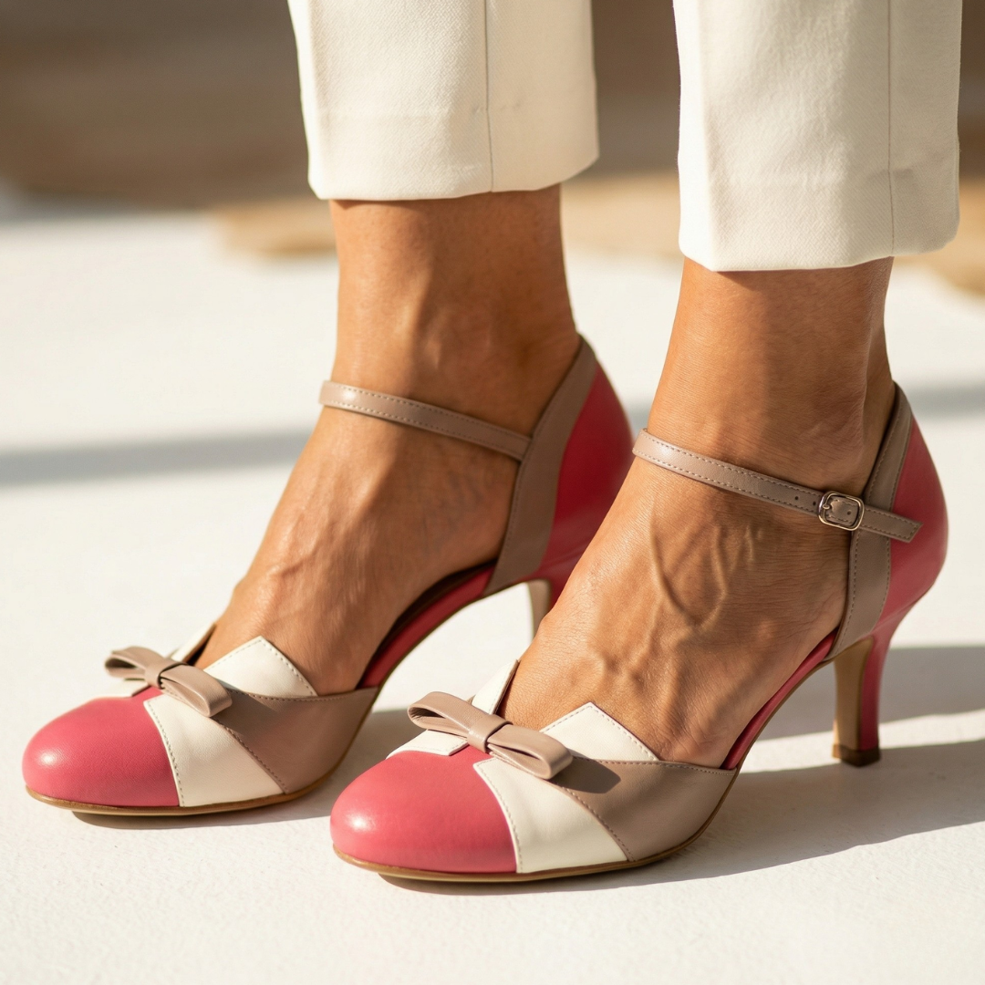 Aoife - Comfortable Leather Shoes with Heel