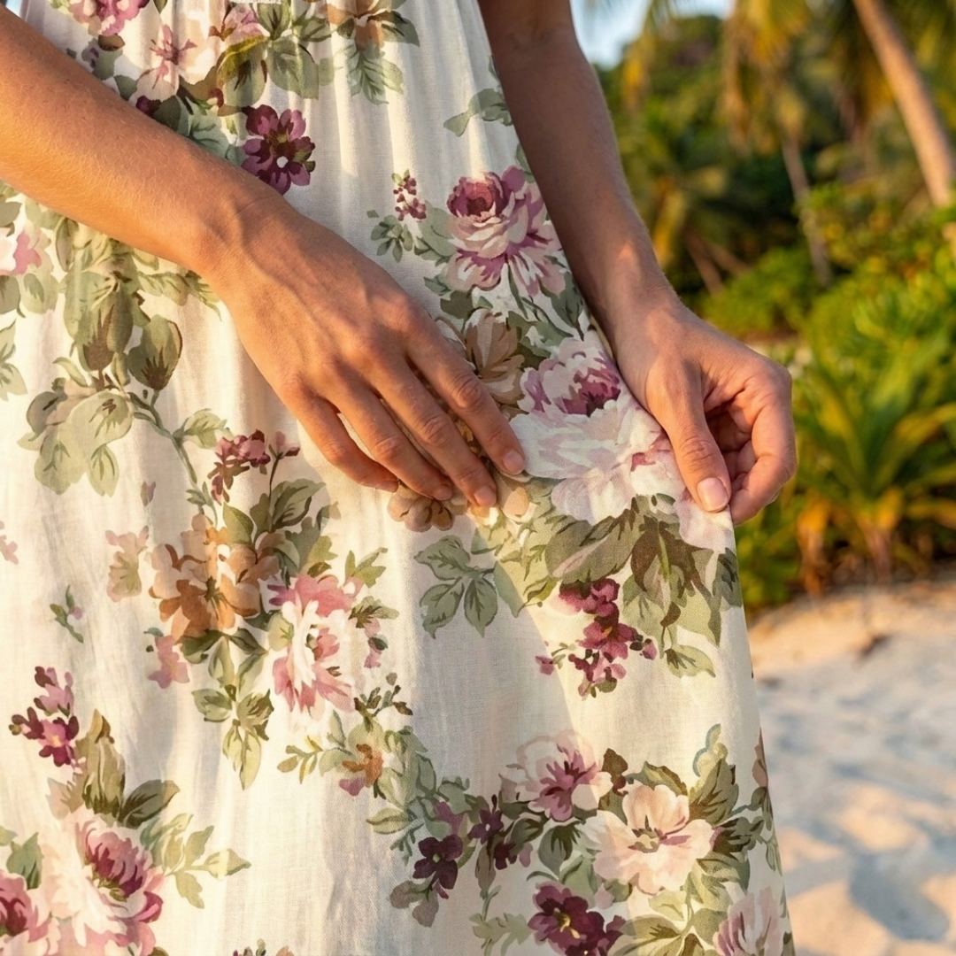 Saoirse - Vintage Dress with Floral Print