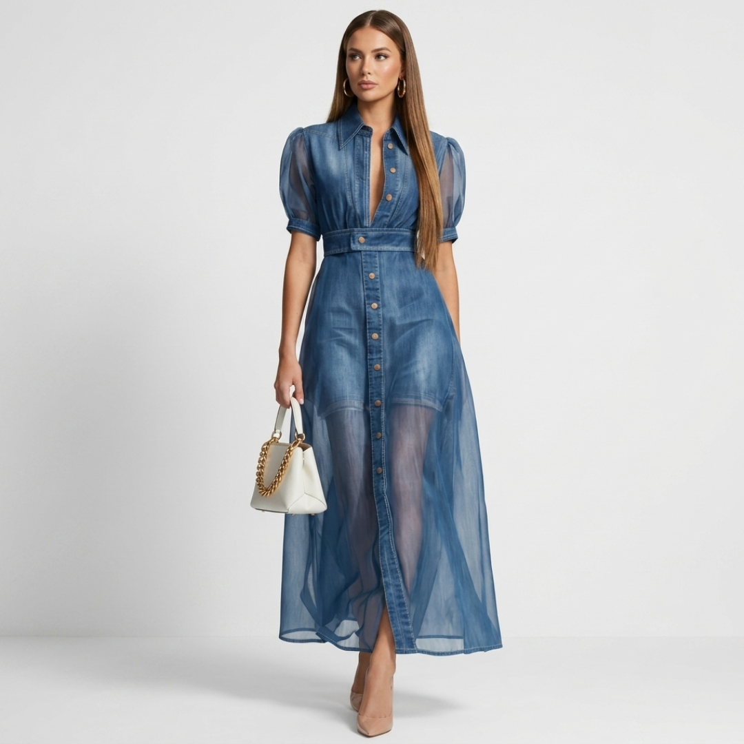 Agnete - Denim Style Dress