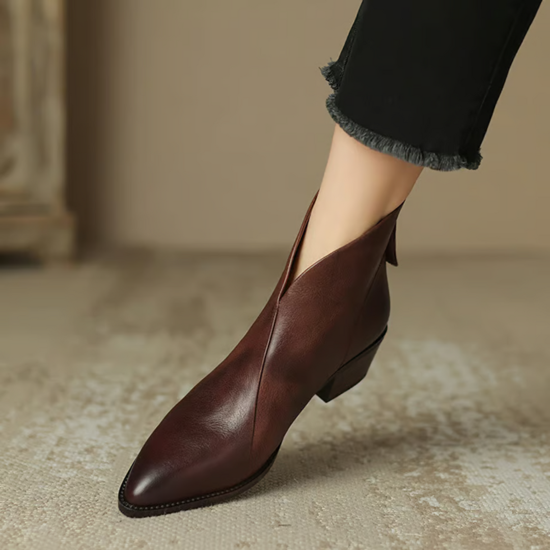 Deirdre - Elegant Ankle Boots with a Low Heel
