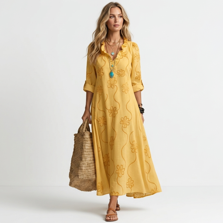 Siobhán - Long Summer Dress with Flowers