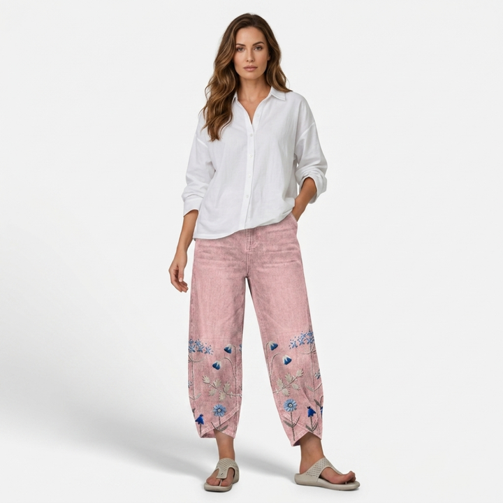 Felicia - Relaxed pants with embroidery