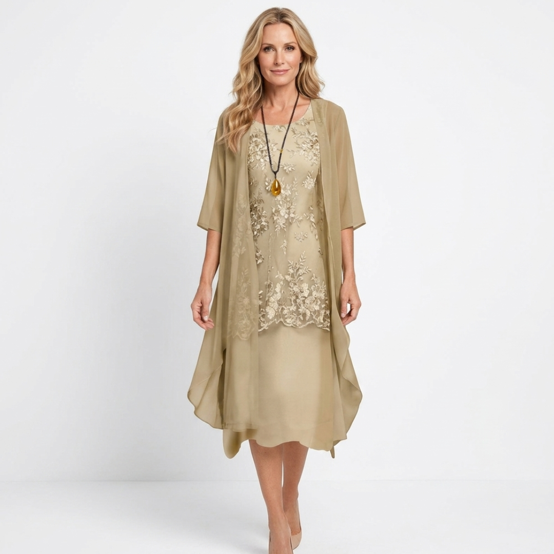 Sadhbh - Two-Piece Chiffon Dress