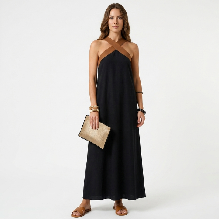 Aoife - Dress with Crossover Cut