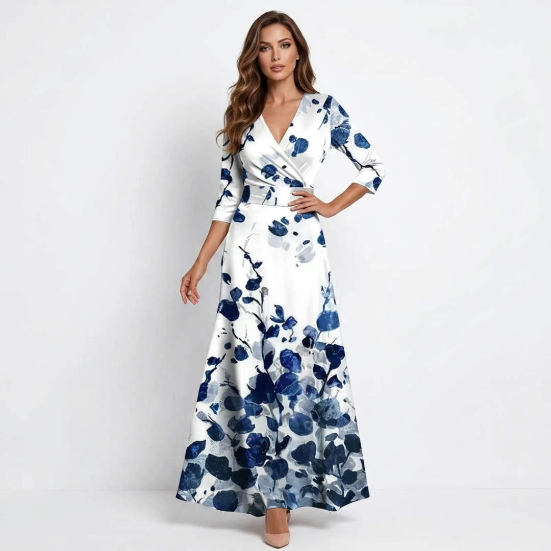 Aoife - Elegant Floral Maxi Dress
